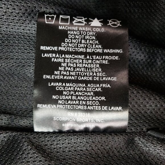 Scorpion EXO Armored Motorcycle Riding Jacket Black Sz XXL EXCELLENT CONDITION!! - Picture 16 of 16